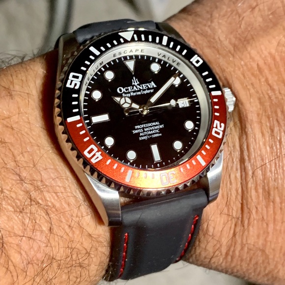 OCEANEVA DEEP MARINE EXPLORER PRO DIVER WATCH COKE - Picture 9 of 16